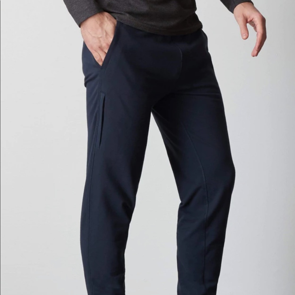 Mack Weldon Ace Denim Blue Sweatpants - Picture 15 of 16